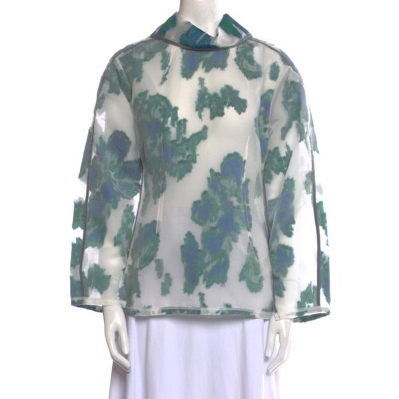 3.1 PHILLIP LIM Abstract Daisy Fil Coupé Top - Picture 1 of 4